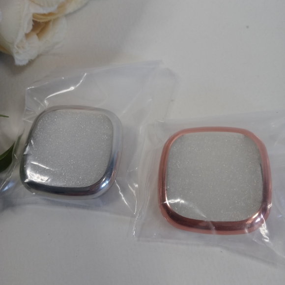 2 pack Cases for Fitbit Versa 3, Silver and Rose Gold. Versa 3 Smart Watch cases - Picture 1 of 4